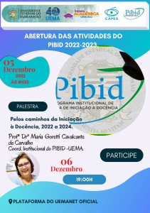 Abertura oficial das atividades PIBID