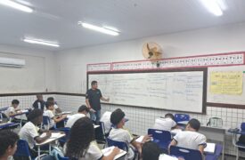 Regências de aulas do subprojeto de Geografia/CECEN no UEB Ministro Mário Andreazza